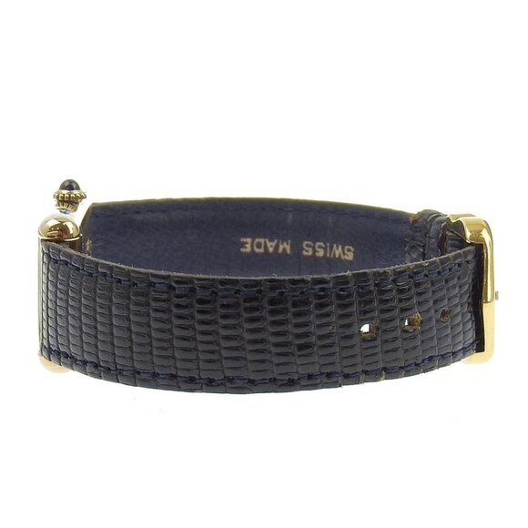 CARTIER Must tank Watches 60022 Lapis Lazuli Dial cal.2512-1 BlueDial Silver - Picture 5 of 7